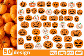 Halloween Pumpkins Svg Bundle Graphic By Svgocean Creative Fabrica