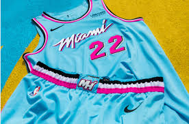 The heat hit on a bulletproof concept with their miami vice jerseys, which return for a fourth season with a new color scheme. Nonsense Lavender Film Miami Heat Pink Stripe Jersey Immermitstil Com
