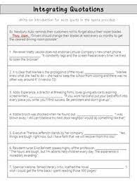 Maybe you would like to learn more about one of these? Practice Worksheets For Integrating Embedding Quotations Tpt