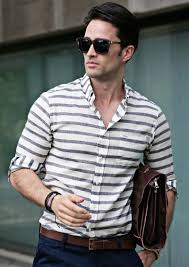 Black And White Horizontal Striped Shirt Mens Marine Horizontal Stripe Casual Shirts Casual Shirts Mens Fashion Summer Mens Outfits