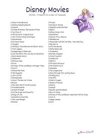 If you want to view a complete list of disney movies, scoll down (there is alot). Free Disney Movies List Of 400 Films On Printable Checklists Disney Movies List Disney Movie Marathon Movie List