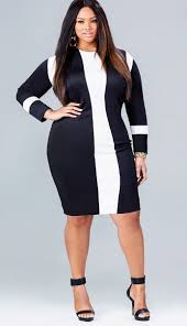 Black And White Color Block Dress Plus Size 20 Plus Size Black And White Dresses Plus Size Outfits Plus Size Fashion Fashion