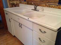 Maybe you would like to learn more about one of these? Vintage Youngstown Steel Enamel Kitchen Sink Counter Retro Cabinets In Vintage Kitchen Sink Kitchen Sink Faucets Vintage Retro Kitchen
