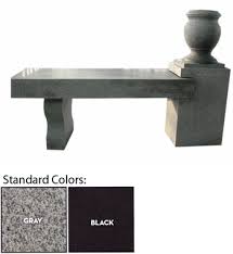 Memorial Bench 10 With Pedestal Leg This Would Hold A Nice Amount Of Plants Memorial Benches Granite Memorial Headstones