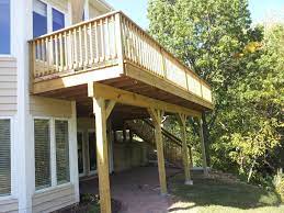 Vk Builders Custom Home Builder Wood Deck Plans Second Story Deck Building A Deck