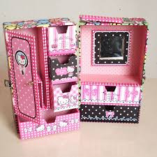China Fancy Cute Cartoon Hello Kitty Wardrobe Type Storage Box Gift Box China Drawer Box And Paper Box Price