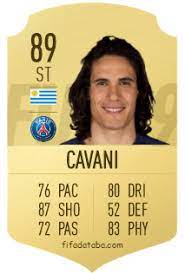 View his overall, offense & defense attributes, compare him with other players in the game. Edinson Cavani Fifa 19 Spieler Statistik Card Preis