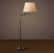 1920s odeon clear glass fringe rectangular restoration hardware. Library Swing Arm Floor Lamp