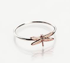 Dragonfly Ring 18k Rose Gold Run With Ring