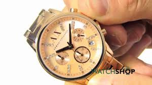 Discover the complete range of women's watches from the latest armani exchange collection. Armani Exchange Ladies Chronograph Watch Ax4326 Youtube