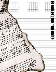 Amazon Com Blank Guitar Tab Book Standard Tuning Chord