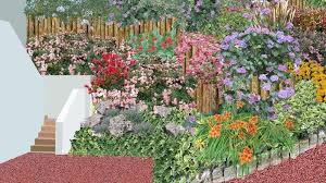 Ce jardin en pente offre une vue plongeante sur la propriété, dévoilant l'ensemble de l'architecture. Amenagement Jardin En Pente Jardin En Pente Douce Jardin A Forte Pente