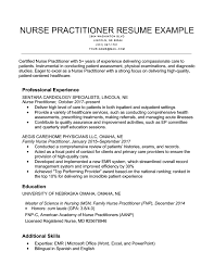 Nurse Practitioner Resume Example Resume Genius