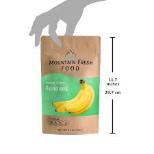 You can also try making savory or spicy … Buy Mountain Fresh Food Freeze Dried Banana Chips All Natural Healthy Dried Fruit Snacks Crispy Banana Slices Large Resealable Bag 9 6 Ounces Online In Vietnam B07p385pyn