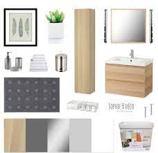D'où l'idée du plan de travail. Bain Blanc Bois Godmorgon Gris Ikea Leroy Planche Renovation Salle Shopping Renovation Salle De Bain Amenagement Salle De Bain Meuble Salle De Bain