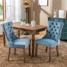 Upholstered Tufted Dining Chairs