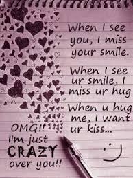 I Am Crazy About You Missing You Love Quotes Love Yourself Quotes Love Quotes With Images