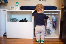 A kid's wardrobe made to keep up with these changes does wonders. Montessori Toddler Wardrobe Ikea Besta Hack