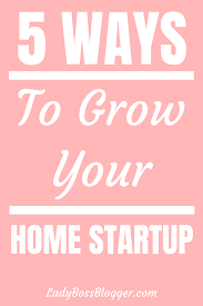 5 Ways To Grow Your Home Startup Start Up Startup Infographic Startup Business Plan Template