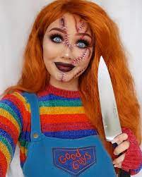 G I N A B O X On Instagram Chucky Child S Play Second Look Of Spooky Season Is A G Halloween Makeup Halloween Makeup Scary Cute Halloween Makeup