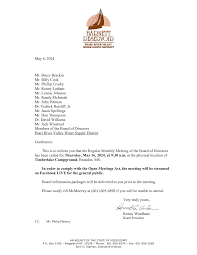 May 6, 2024 Mr. Bruce Brackin Mr. Billy Cook Mr. Phillip Crosby Mr. Kenny  Latham Mr. Lonnie Johnson Mr. Randy McIntosh Mr. Jo