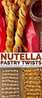 Nutella Pastry Twists Are A Fun Pastry Perfect For Breakfast Or Dessert Ready In Under 30 Minutes In 2020 Nutella Recipes Easy Twisted Recipes Nutella Dessert Recipes