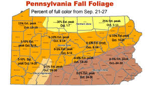 Heres A Map Of When Pennsylvanias Leaves Will Reach Peak Color