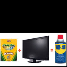 Remove Crayon Masterpieces From Your Tv Or Computer Screen With Wd40 Household Hacks Household Cleaning Tips Cleaning Hacks