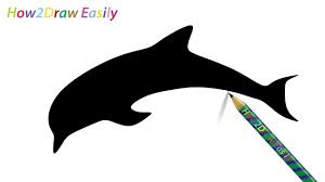 This item is a digital file. How To Draw A Dolphin Silhouette Easy Step By Step Drawing Youtube