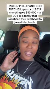 Pastor Philip Mitchell Gives Money to Church
