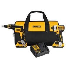 Dewalt 20 Volt Max Xr Lithium Ion Cordless Drywall Screwgun Impact Driver Combo Kit 2 Tool With 2 Batteries 2ah And Charger Dck267d2 The Home Depot In 2020 Combo Kit Impact Driver Screw Guns
