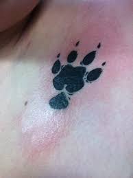The paw print tattoo is a way to keep that bond alive for as long as you live. Pin On My Want List