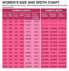 Womens Shoe Size Conversion Chart Us Uk Eu Japanese Printed And Mailed 2 U Ebay