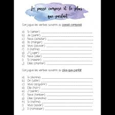 Souligne les verbes au passé composé. Exercices De Conjugaison Passe Compose Et Pqp