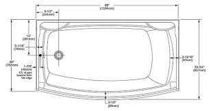 Tubs appropriate for two people are also available, but they become oval in shape — 65 inches long, and 30 inches wide at the largest part — while still retaining a depth of 30 inches. An Overview Of An Acrylic Tub Installation Extreme How To