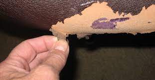 Two Chairs Failing Is There A Paint On Fix For Leather Or Faux Faux Leather Couch Painting Leather Leather Couch Repair