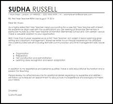 First Year Teacher Cover Letter Sample Cover Letter Templates Examples