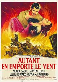 Affiche Autant en emporte le vent, ressortie de 1956-Posterissim