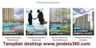 Disewakan apartemen murah cempaka putih jakarta. Rumah Berbagi Cerita Keuntungan Sewa Apartemen Via Jendela360