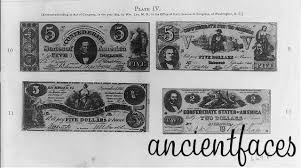 It may have brown or dark colored hand signatures. Reproductions Of Three Confederate Five Dollar Bills And Dollar Confederate Fake Dollar Bill
