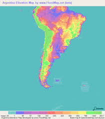 El mapa de argentina está listo para imprimir o para descargar en formato pdf. Argentina Elevation And Elevation Maps Of Cities Topographic Map Contour