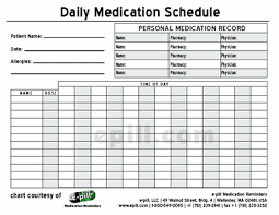 Free Daily Medication Chart To Print