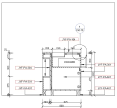 Kitchen Storage Detail Specified In This Autocad Drawing File Download This 2d Autocad Drawing File Cadbull In 2020 Autocad Kitchen Storage Joinery Details