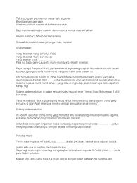 Pengurusan majlis dan konteks perhubungan awam. Ceramah Agama In English
