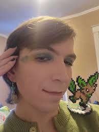 Leafeon Pokémon costume with green details