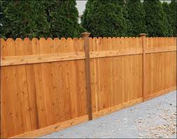 Custom Fencing Fence Design Cedar Stain Wood Fence Design