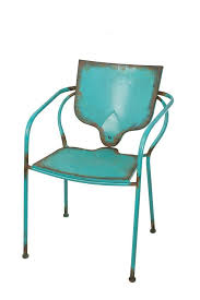 Set 2 Retro Blue Turquoise Metal Indoor Outdoor Chair With Arms 21 X 34 H Ud Vintageretro Outdoor Chairs Indoor Outdoor Chair Retro Style Chairs