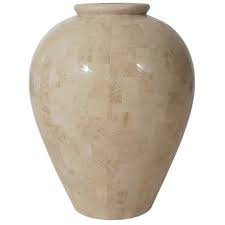 5 out of 5 stars. Hollywood Regency Off White Tessellated Stone Or Marble Large Scale Floor Vase For Sale At 1stdibs