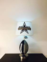 Dallas Cowboys Lamp Nfl Man Decor Garage Decor Football Light Ezekiel Elliott By Caliradoart On Etsy Https Www E Cowboy Lamp Manly Decor Football Lights