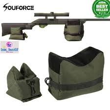 Tactical Shooting Range Sand Bag Rifle Gun Bench Rest Range Bag Front Rear Benches Rests